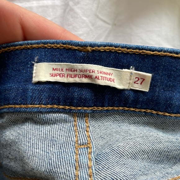 Levi's Denim - Levi’s mile high super skinny jeans.